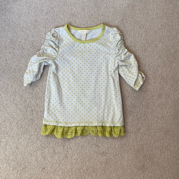 MATILDA JANE Rehearsal Time Tee Top Girls Size 4 NWT Make Believe Polka Dot EUC - Picture 4 of 9